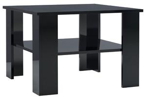 Coffee Table High Gloss Black 60x60x42 cm Engineered Wood