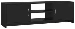 TV Cabinet High Gloss Black 120x30x37.5 cm Engineered Wood