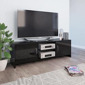 TV Cabinet High Gloss Black 120x30x37.5 cm Engineered Wood