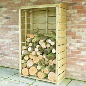 Shire Tall Wall Log Store - 3x1.5ft