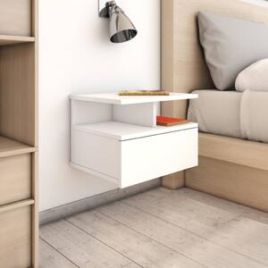 Floating Nightstands 2 pcs White 40x31x27cm Engineered Wood