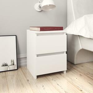 Bedside Cabinet White 30x30x40 cm Engineered Wood
