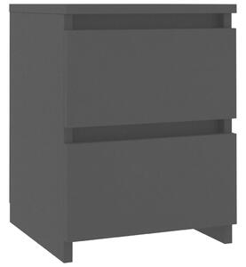 Bedside Cabinet Black 30x30x40 cm Engineered Wood