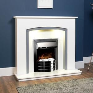 Adam Comet Electric Fire with Inset Fitting - Obsidian Black