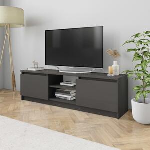 TV Cabinet High Gloss Grey 120x30x35.5 cm Engineered Wood