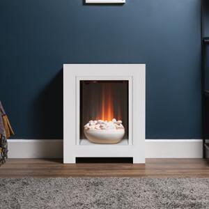 Adam Monet Electric Fire Suite with Flat to Wall Fitting - White