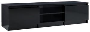 TV Cabinet High Gloss Black 140x40x35.5 cm Engineered Wood
