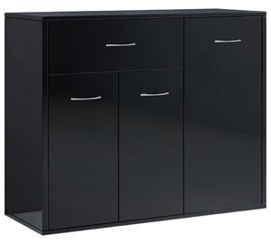 Sideboard High Gloss Black 88x30x70 cm Engineered Wood