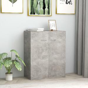 Sideboard Concrete Grey 60x30x75 cm Chipboard