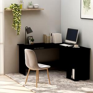 L-Shaped Corner Desk Black 120x140x75 cm Chipboard