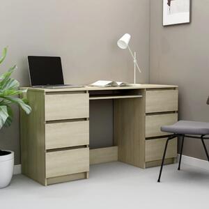 Writing Desk Sonoma Oak 140x50x77 cm Chipboard