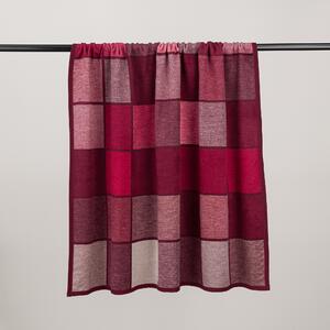 Supersoft Checked Cotton Blanket Red