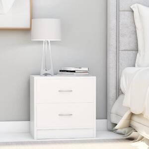 Bedside Cabinet White 40x30x40 cm Chipboard