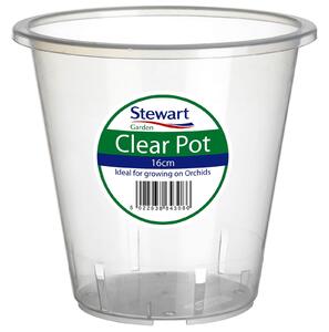 Clear Plastic Pot - 16cm