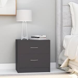 Bedside Cabinets 2 pcs Grey 40x30x40 cm Chipboard