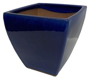 Chiswick Square Imperial Terracotta Pot in Blue - 23cm