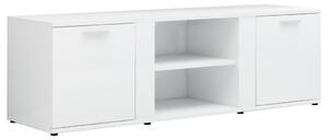 TV Cabinet High Gloss White 120x34x37 cm Engineered Wood