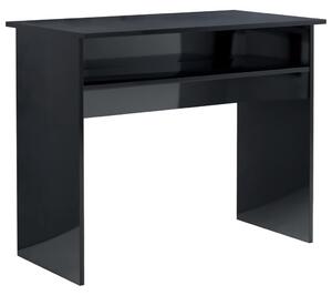 Desk High Gloss Black 90x50x74 cm Engineered Wood