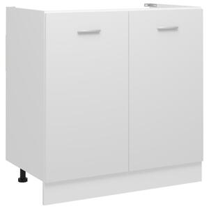 Sink Bottom Cabinet White 80x46x81.5 cm Engineered Wood