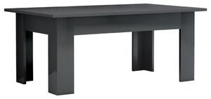 Coffee Table High Gloss Grey 100x60x42 cm Engineered Wood