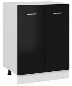 Bottom Cabinet High Gloss Black 60x46x81.5 cm Engineered Wood