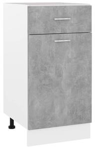 Drawer Bottom Cabinet Concrete Grey 40x46x81.5 cm Engineered Wood