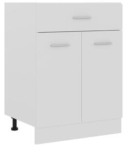 Drawer Bottom Cabinet White 60x46x81.5 cm Chipboard