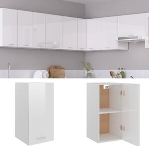 Hanging Cabinet High Gloss White 29.5x31x60 cm Engineered Wood