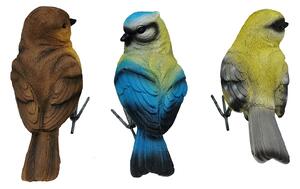 Resin Robin, Blue Tit & Greenfinch Birds Garden Ornament