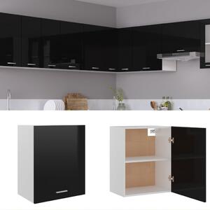 Hanging Cabinet High Gloss Black 50x31x60 cm Engineered Wood