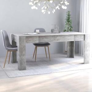 Dining Table Concrete Grey 180x90x76 cm Chipboard
