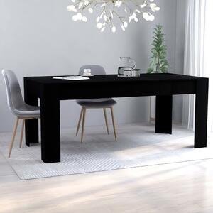 Dining Table Black 180x90x76 cm Chipboard
