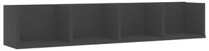 CD Wall Shelf Black 100x18x18 cm Engineered Wood