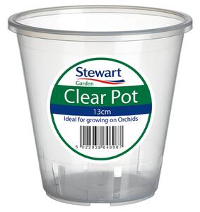 Clear Plastic Pot - 13cm