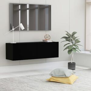 TV Cabinet Black 100x30x30 cm Engineered Wood