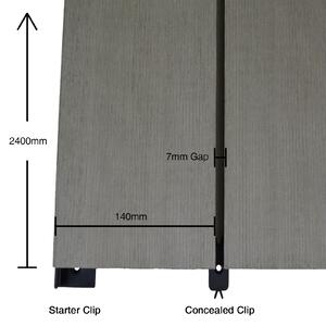 Bridge Board Composite Decking - 3 Pack - Grey - 1.04 m2