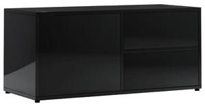 TV Cabinet High Gloss Black 80x34x36 cm Engineered Wood