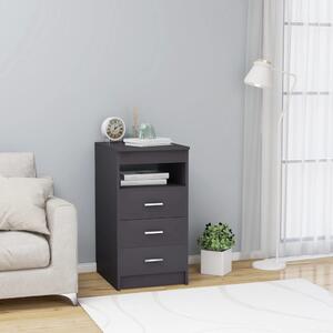 Drawer Cabinet Grey 40x50x76 cm Engineered Wood