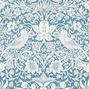 William Morris Strawberry Thief Jacquard Fabric Denim