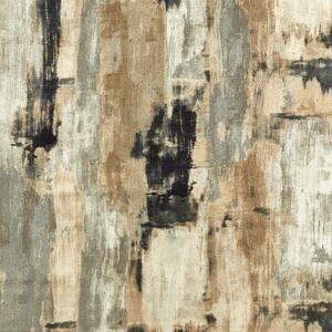 Clarke & Clarke Lagna Woven Metallic Jacquard Fabric Linen Charcoal