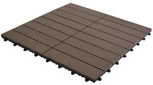 Composite Deck Tile set 30 x 30cm - Redwood - 1 sqm coverage