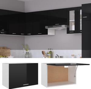 Hanging Cabinet High Gloss Black 60x31x40 cm Engineered Wood