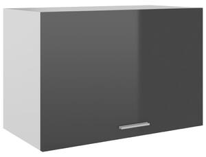 Hanging Cabinet High Gloss Grey 60x31x40 cm Chipboard