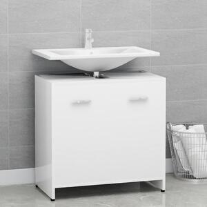 Bathroom Cabinet White 60x33x61 cm Chipboard