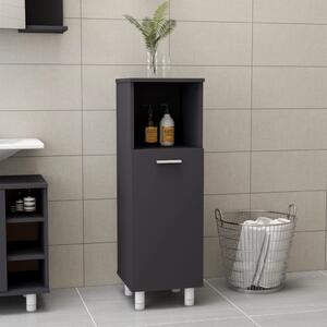 Bathroom Cabinet Grey 30x30x95 cm Engineered Wood