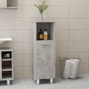 Bathroom Cabinet Concrete Grey 30x30x95 cm Chipboard
