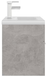 Grey Sink Cabinet with Built-in Basin