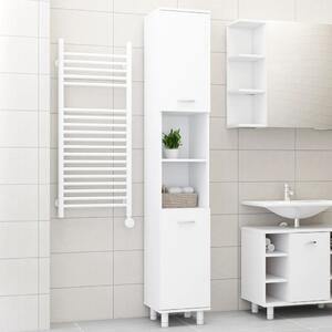 Bathroom Cabinet White 30x30x179 cm Chipboard