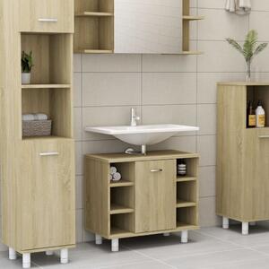 Bathroom Cabinet Sonoma Oak 60x32x53.5 cm Engineered Wood