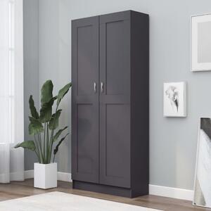 Book Cabinet Grey 82.5x30.5x185.5 cm Engineered Wood